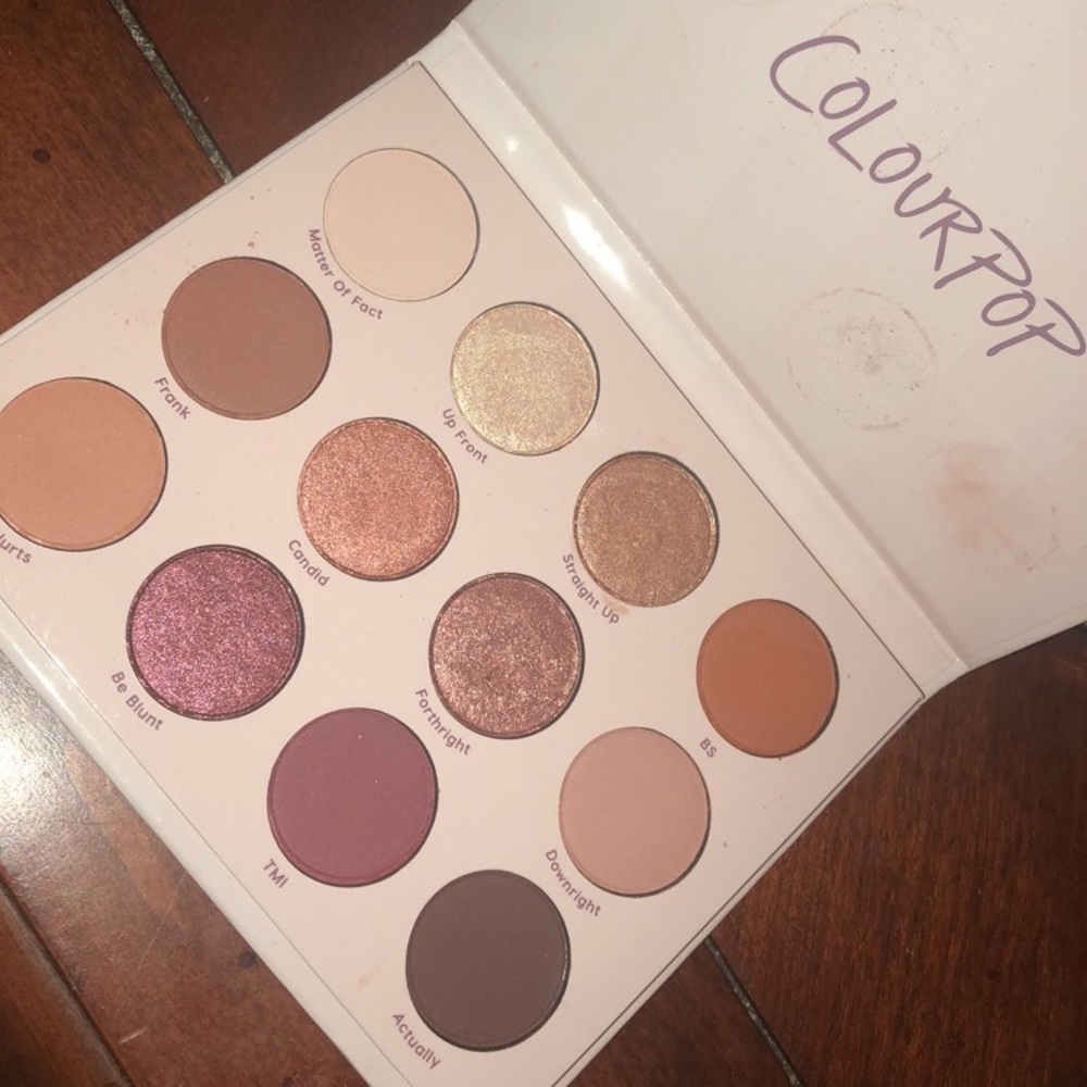 GIVE IT TO ME STRAIGHT Colourpop eyeshadow pallet